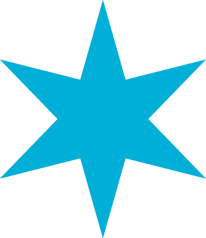Six-point Chicago star