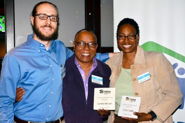 Staff and volunteers at Habitat Hero volunteer appreciation event