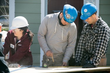 Habitat for Humanity Chicago AmeriCorps Volunteers at Work on the New Home Construction Site