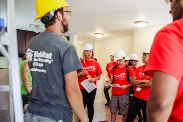 Exelon Energy Academy Students Tour a Habitat Chicago Energy Efficient Home