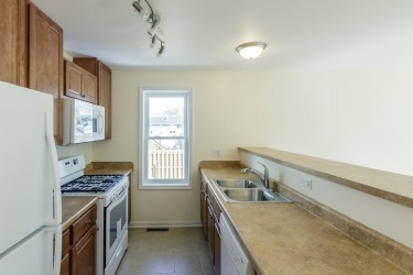 Kitchen in a Habitat house