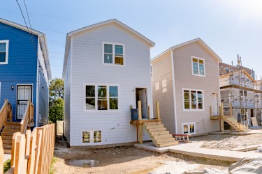 Habitat houses in a row