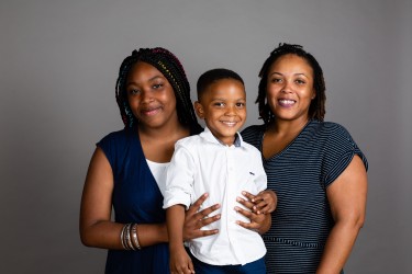 Habitat homebuyer family who will be moving into their new affordable home this summer