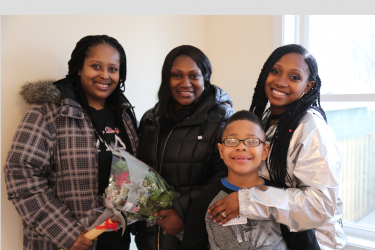 Habitat Homeowner and Family