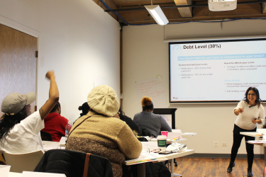 Future homebuyers participating in Homebuyer University.